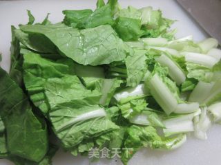 酱肉虾仁炒毛毛菜步骤3