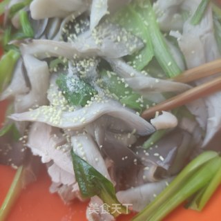 平菇油菜拌熟肉步骤12