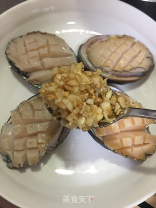 黄金白银蒸鲍鱼步骤7