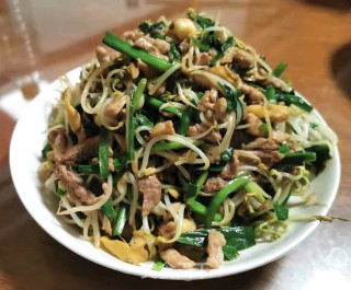 肉丝炒豆芽步骤7 肉丝炒豆芽步骤7