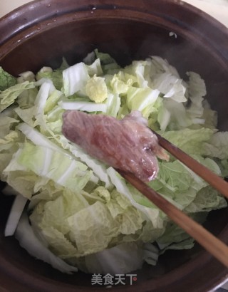 白菜炖肉步骤6