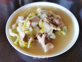 白菜炖肉步骤8
