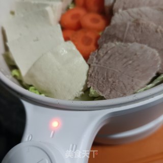 回锅肉炖豆腐步骤16