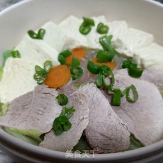 回锅肉炖豆腐步骤19