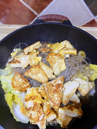 豆腐大白菜炖粉条步骤5
