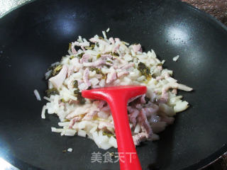 猪肉炒腌白菜步骤6