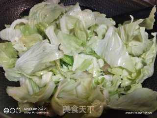 包包菜炒五花肉步骤2