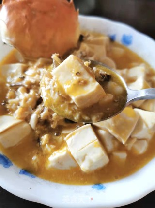 蟹黄炖豆腐步骤12