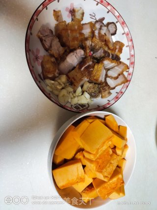 南瓜烧五花肉步骤2