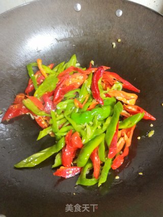 青红椒炒豆干步骤7 青红椒炒豆干步骤7