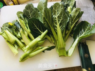 蒜头油生抽淋芥兰步骤2