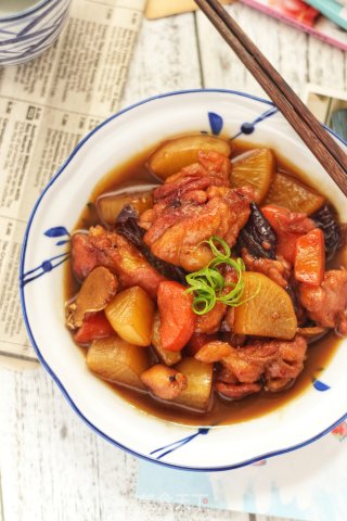 日式鸡腿炖萝卜步骤10