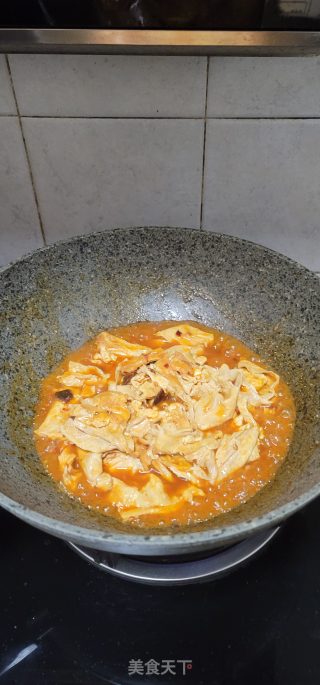 豆瓣酱烧腐竹步骤8
