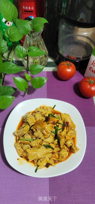 豆瓣酱烧腐竹步骤11