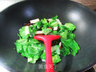 香干炒毛毛菜步骤4