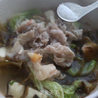 “炖菜”对虾海菜炖豆腐步骤11