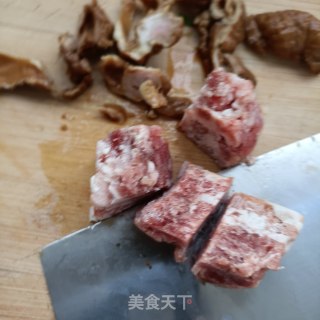 “炖菜”大肠猪肉炖芸豆步骤4