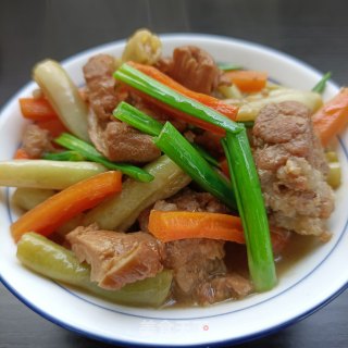 “炖菜”大肠猪肉炖芸豆步骤15