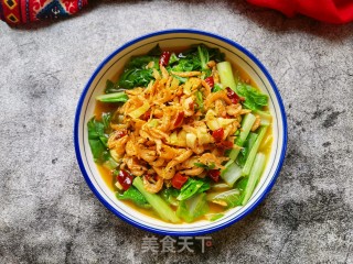虾皮炒小白菜步骤12