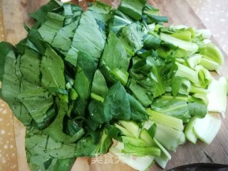 青菜炒豆干步骤2