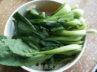 青菜炒豆干步骤1