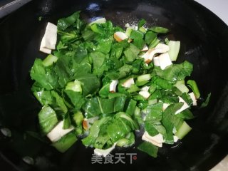 青菜炒豆干步骤5