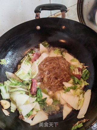 白菜烧粉条步骤4