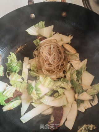 白菜烧粉条步骤3