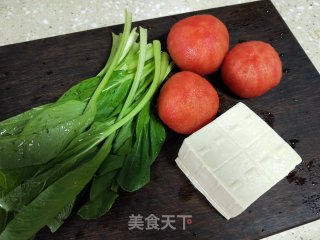 番茄鸡蛋炖豆腐 步骤1
