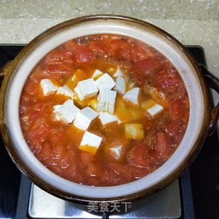 番茄鸡蛋炖豆腐 步骤8