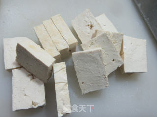 虾干青菜煮老豆腐步骤2