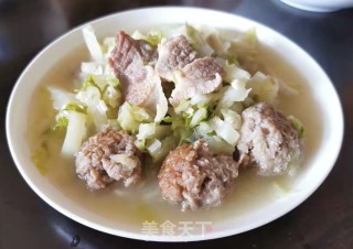 肉丸肉片炖白菜步骤8