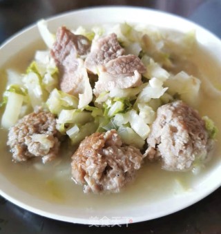 肉丸肉片炖白菜步骤9