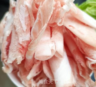 塔菜肉片麻汁火锅步骤9