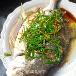 葱油金鲳鱼步骤13