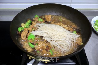 鸡腿豆泡炖粉条步骤9