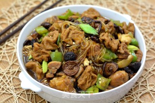 鸡腿豆泡炖粉条步骤11