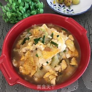 鸡蛋豆腐炖白菜步骤15