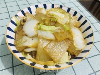 土豆恶炒白菜步骤8