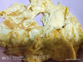 白菜梗炒鸡蛋步骤2