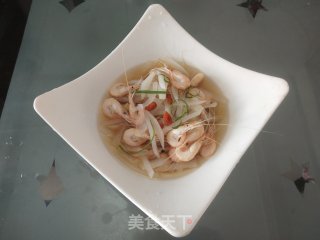 水煮白萝卜虾步骤10
