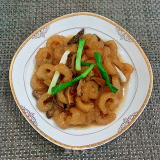 香菇焖炸猪皮步骤14