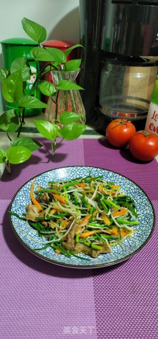 肉片炒三丝步骤7