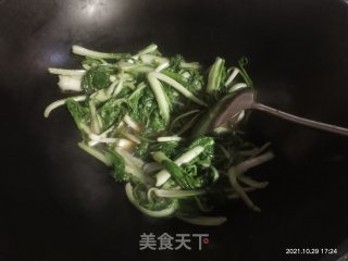 素炒小白菜苗步骤5
