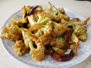 辣炒菜花步骤5