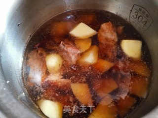 排骨土豆炖宽粉步骤6