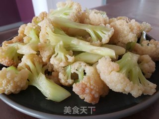 蚝油菜花步骤6