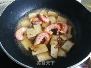 红虾青菜烧豆腐步骤5