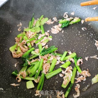 塔菜炒虾酱步骤7