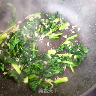 塔菜炒虾酱步骤8